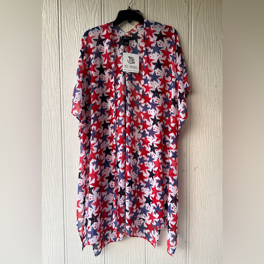 Stars Print Kimono